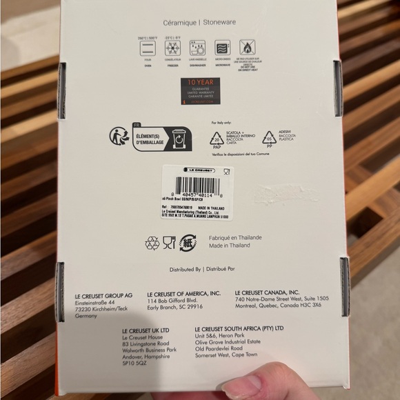 LE CREUSET VANCOUVER PASTEL  STONEWARE 2oz PINCH BOWL SET OF 6 *NIB* - Picture 5 of 5